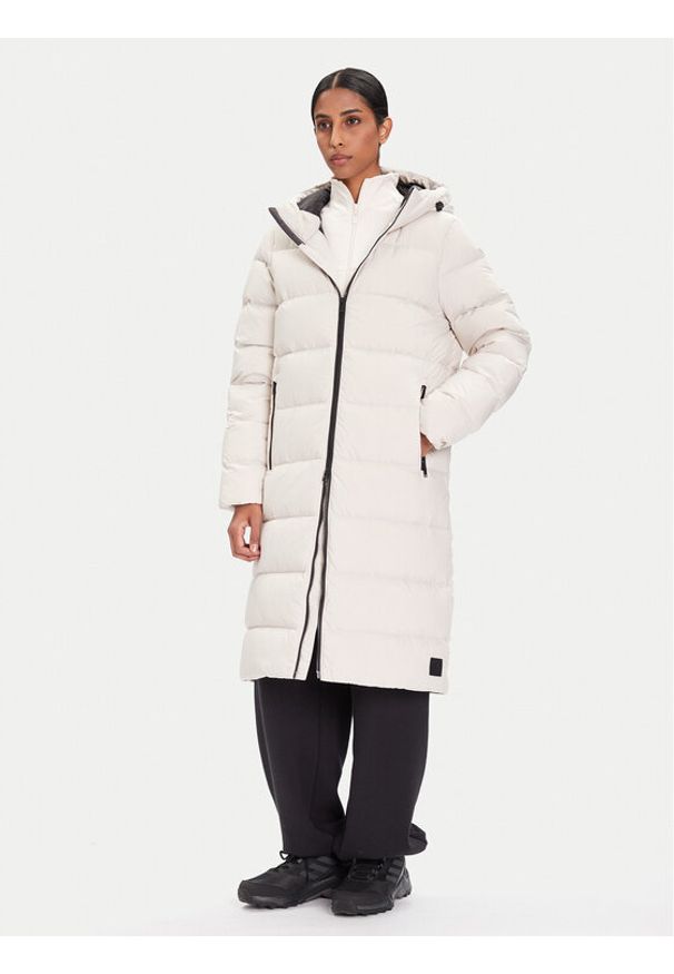 Jack Wolfskin Kurtka puchowa Frozen Palace 1204133 Beżowy Regular Fit. Kolor: beżowy. Materiał: syntetyk
