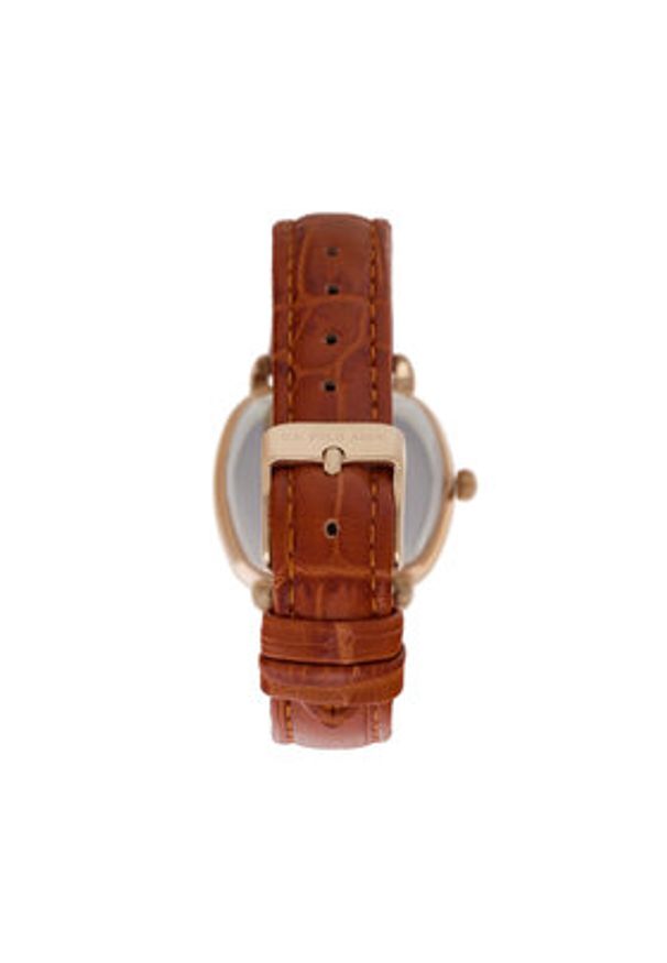 U.S. Polo Assn. Zegarek Mirabelle USP8488RG Brązowy. Kolor: brązowy. Materiał: skóra