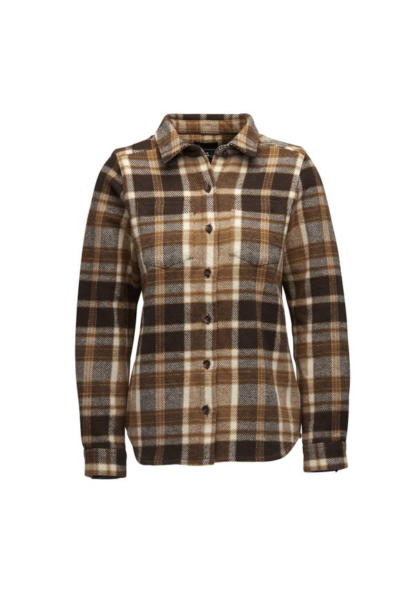 Bluzka damska Black Diamond Project Heavy. Kolor: brązowy. Materiał: bawełna