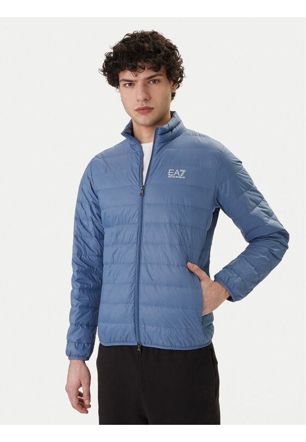 EA7 Emporio Armani Kurtka puchowa 8NPB23 PNGPZ UB064 Niebieski Regular Fit. Kolor: niebieski. Materiał: syntetyk
