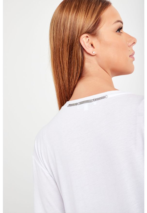 Patrizia Pepe - T-SHIRT PATRIZIA PEPE. Okazja: na co dzień. Materiał: materiał. Styl: casual