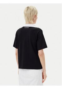 Karl Lagerfeld - KARL LAGERFELD Polo A2W17111 Czarny Regular Fit. Typ kołnierza: polo. Kolor: czarny. Materiał: bawełna #3