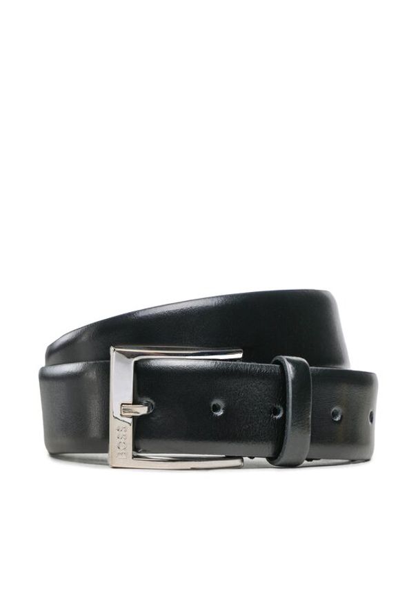 BOSS - Boss Pasek Męski 50482241 Czarny. Kolor: czarny. Materiał: skóra