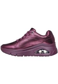 skechers - Adidasy Skechers Uno Icon - Lustrous Air, Kobiety. Kolor: fioletowy. Materiał: syntetyk, materiał. Sport: fitness
