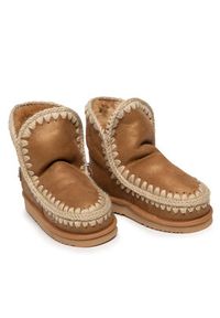 Mou Śniegowce Eskimo18 FW101036B Brązowy. Kolor: brązowy. Materiał: zamsz, skóra #6
