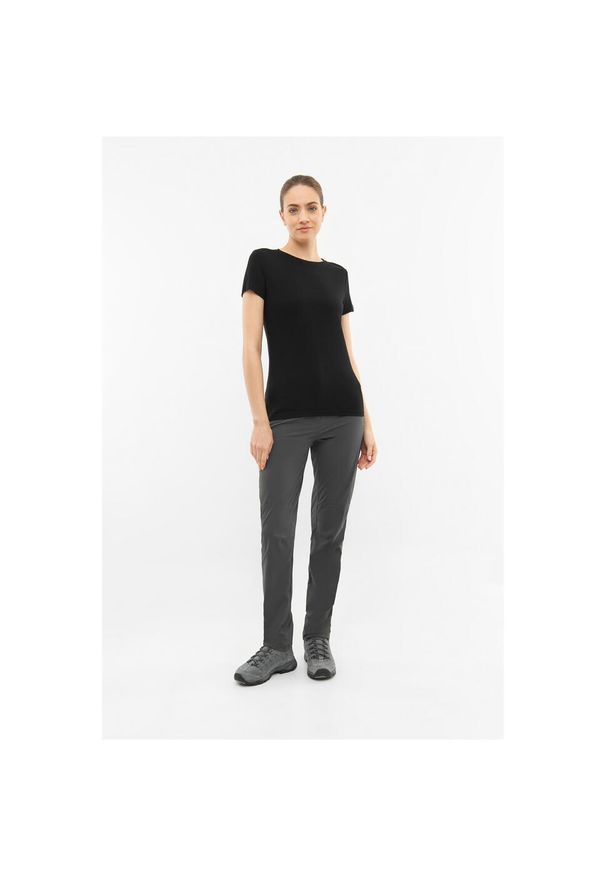 Koszulka turystyczna damska Viking Lenta Bamboo. Kolor: szary