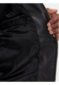 BOSS Kurtka skórzana Johice 50543505 Czarny Regular Fit. Kolor: czarny. Materiał: skóra