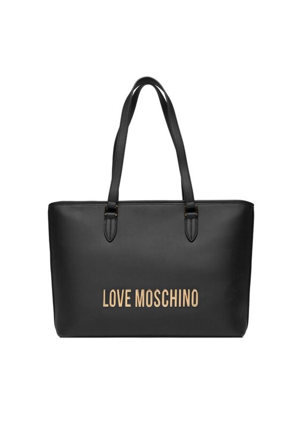 Love Moschino - LOVE MOSCHINO Torebka JC4190PP1IKD0000 Czarny. Kolor: czarny. Materiał: skórzane