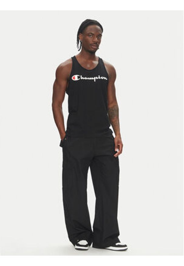 Champion Tank top 220780 Czarny Standard Fit. Kolor: czarny. Materiał: bawełna