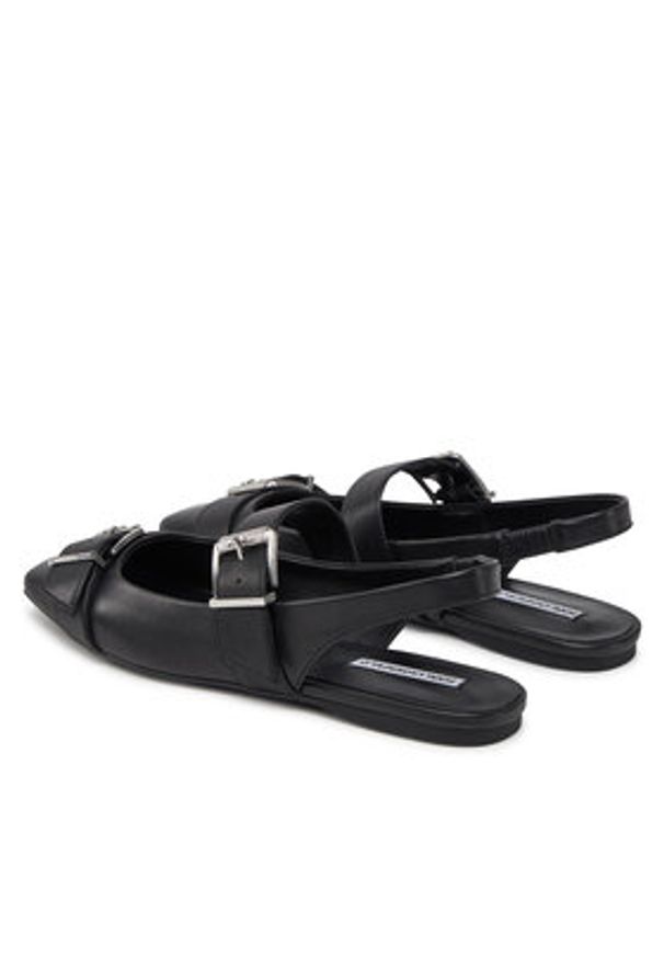Karl Lagerfeld - KARL LAGERFELD Sandały Konnie KL40186A Czarny. Kolor: czarny. Materiał: skóra