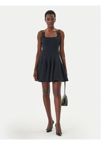 Versace Jeans Couture Sukienka codzienna 80HAO909 N0715 Czarny Slim Fit. Okazja: na co dzień. Kolor: czarny. Materiał: bawełna. Typ sukienki: proste. Styl: casual #4