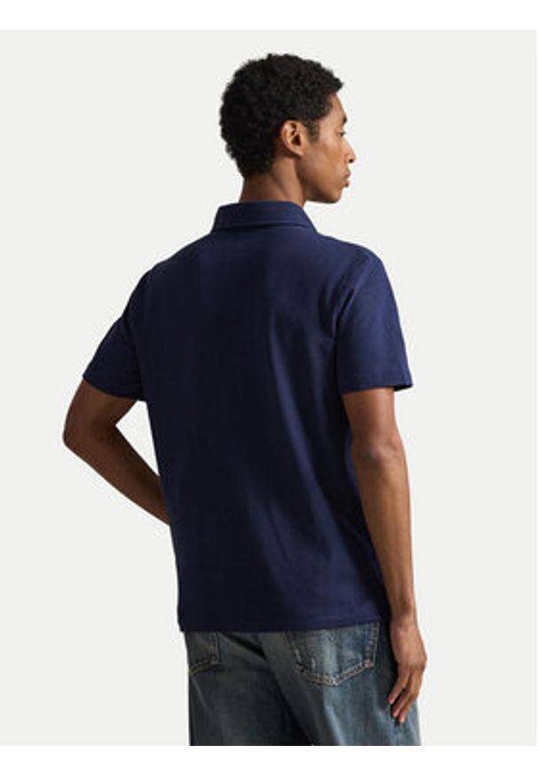 Polo Ralph Lauren Polo 710B16616001 Granatowy Regular Fit. Typ kołnierza: polo. Kolor: niebieski. Materiał: bawełna