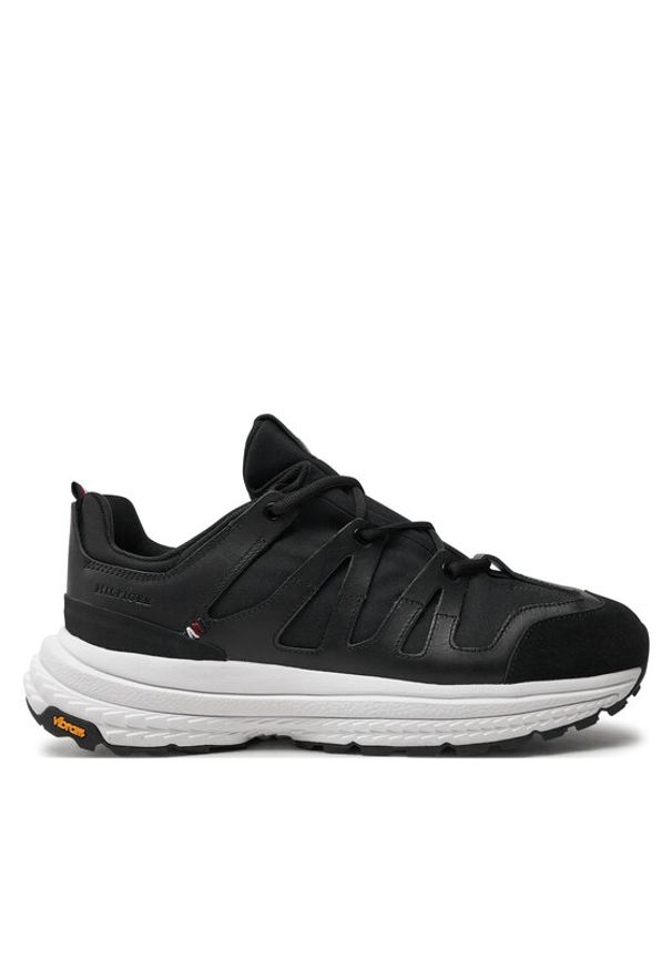 TOMMY HILFIGER - Tommy Hilfiger Sneakersy Tech Runner Craft Vibram FM0FM05133 Czarny. Kolor: czarny. Materiał: materiał