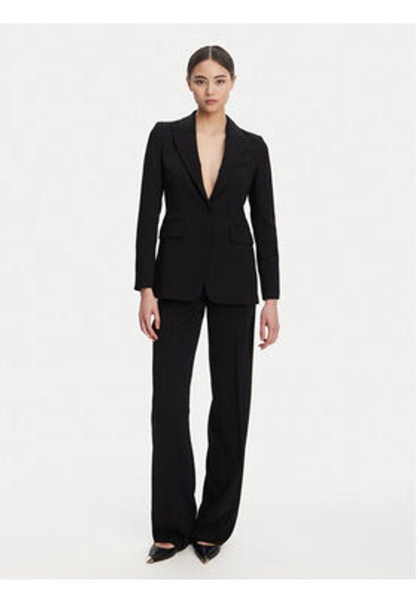 Marella Marynarka Kelly 2523046043 Czarny Regular Fit. Kolor: czarny. Materiał: syntetyk