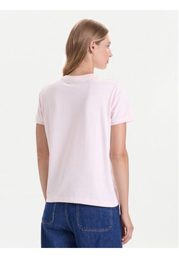 Guess T-Shirt V5BI16 K8FQ4 Różowy Regular Fit. Kolor: różowy. Materiał: bawełna