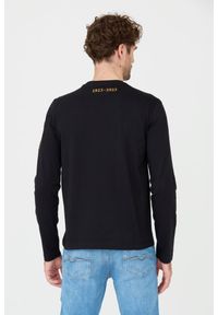 Aeronautica Militare - AERONAUTICA MILITARE Czarny męski longsleeve bawełniany, Rozmiar L. Kolor: czarny. Materiał: bawełna. Długość rękawa: długi rękaw #6