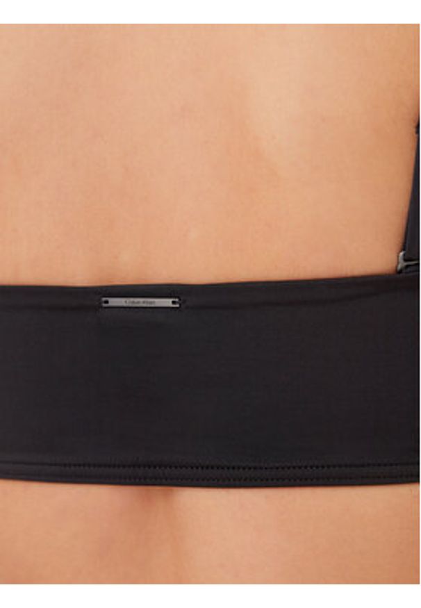 Calvin Klein Swimwear Góra od bikini KW0KW02845 Czarny. Kolor: czarny. Materiał: syntetyk