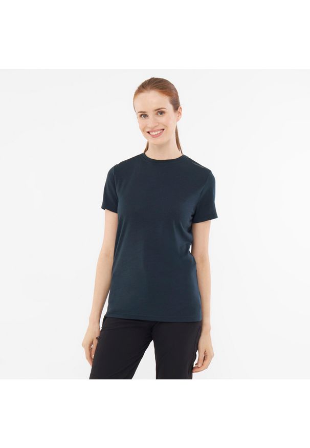 Viking - T-shirt damski VIKING Salen Lady Merino. Kolor: niebieski