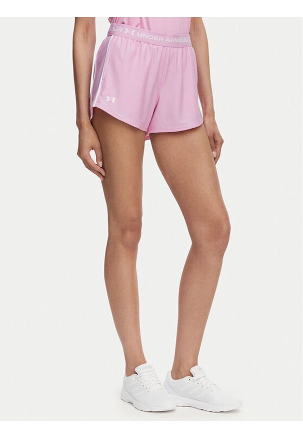 Under Armour Szorty sportowe Tech™ Play Up 1389882 Różowy jasny Regular Fit. Kolor: różowy. Materiał: syntetyk