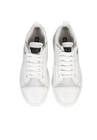 Ice Play Sneakersy | TENDER002M3LM1 | Mężczyzna | Biały. Okazja: na co dzień. Nosek buta: okrągły. Kolor: biały. Materiał: skóra, tkanina. Sezon: lato #4