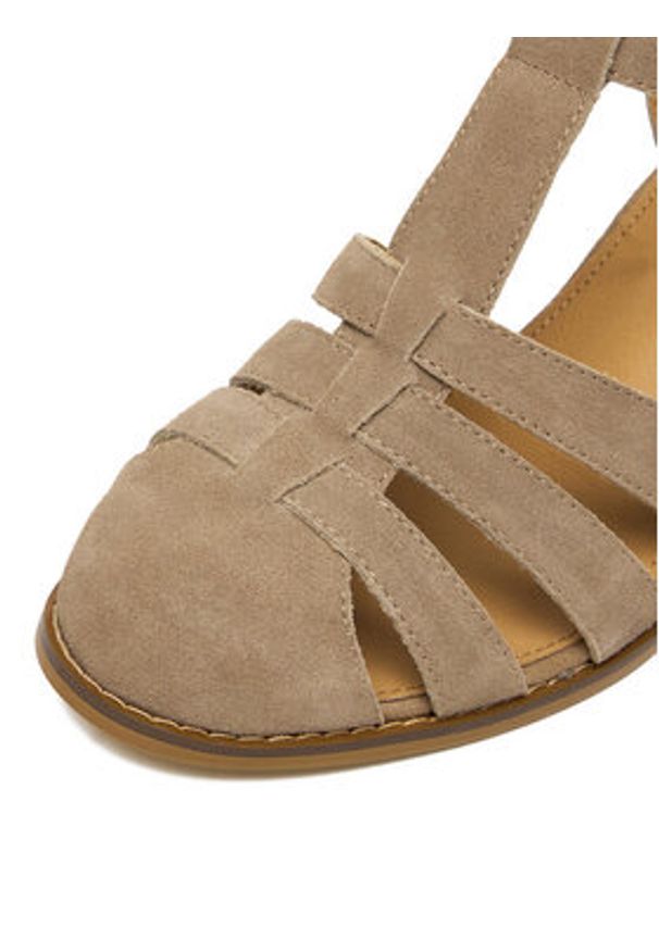 Lasocki Sandały CEO-25F531-3 Beżowy. Kolor: beżowy. Materiał: zamsz, skóra