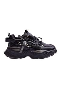 Buty Sportowe Sneakersy GOE MM2N4014 Czarne. Zapięcie: sznurówki. Kolor: czarny. Materiał: skóra #8