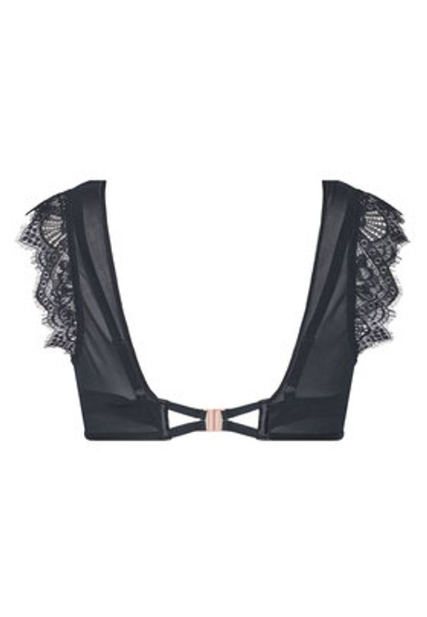 Hunkemöller Biustonosz z fiszbiną Zoe Up 303110 Czarny. Kolor: czarny. Materiał: syntetyk