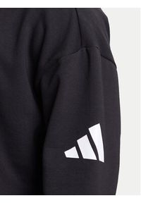 Adidas - adidas Bluza Essentials JF3542 Czarny Loose Fit. Kolor: czarny. Materiał: syntetyk, bawełna #4