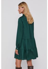 Marella - Sukienka Affix. Kolor: zielony. Materiał: tkanina. Długość rękawa: długi rękaw #3