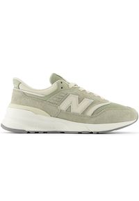 Buty unisex New Balance U997REF – zielone. Okazja: na co dzień. Kolor: zielony. Materiał: materiał, skóra, syntetyk, guma. Szerokość cholewki: normalna
