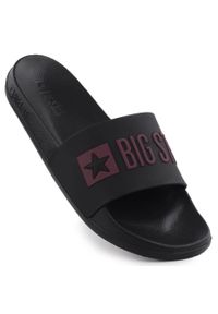 Big-Star - Klapki plażowe basenowe czarne Big Star SS274708. Okazja: na plażę. Kolor: czarny. Materiał: tworzywo sztuczne. Styl: casual #1