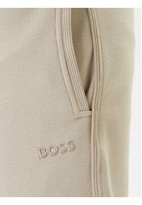BOSS Dres 50555906 Beżowy Regular Fit. Kolor: beżowy. Materiał: syntetyk, bawełna #5