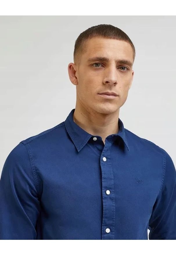 Lee - LEE MĘSKA KOSZULA PATCH SHIRT EMPEROR NAVY 112341763 LL37015537