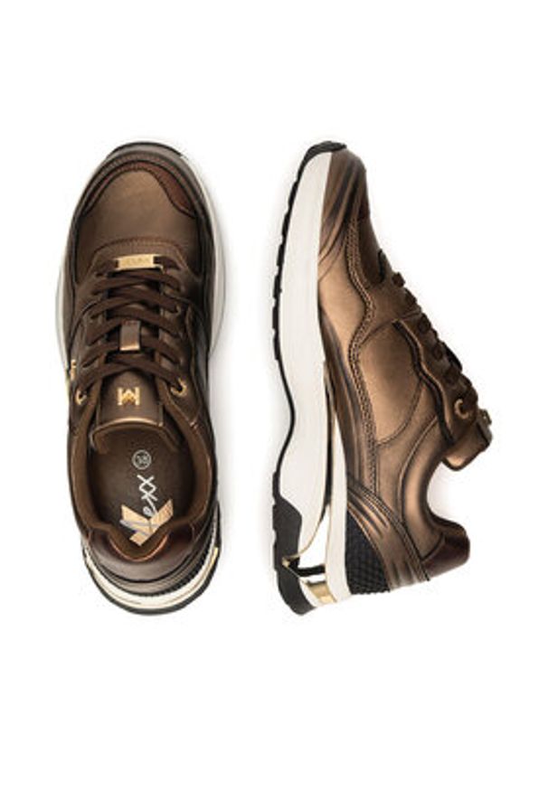 MEXX Sneakersy MI001009443W Miedziany. Kolor: brązowy. Materiał: skóra