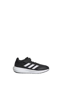 Buty do chodzenia dla dzieci Adidas RunFalcon 3.0 Elastic Lace Top Strap. Okazja: na co dzień. Kolor: biały, wielokolorowy, czarny. Materiał: materiał. Sport: turystyka piesza