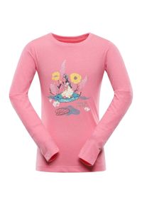 ZONE PERFECT - T-shirt Dziecięcy Nax Derano 104-110 z Miękkiej Bawełny z Kolorowym Nadrukiem. Kolor: wielokolorowy. Materiał: bawełna. Długość rękawa: długi rękaw. Długość: długie. Wzór: kolorowy, nadruk