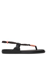 Calvin Klein Sandały Beach Sandal Rope Pu 2 HW0HW02967 Czarny. Kolor: czarny. Materiał: materiał #1