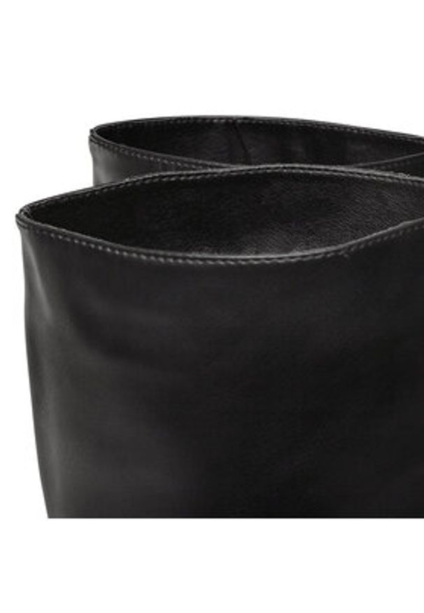 DeeZee Kozaki H040301-01 Czarny. Kolor: czarny. Materiał: skóra