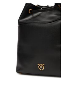 Pinko - PINKO Torebka Secchiello Classic Al 25-26 PLTT 104305 A0QO Czarny. Kolor: czarny. Materiał: skórzane