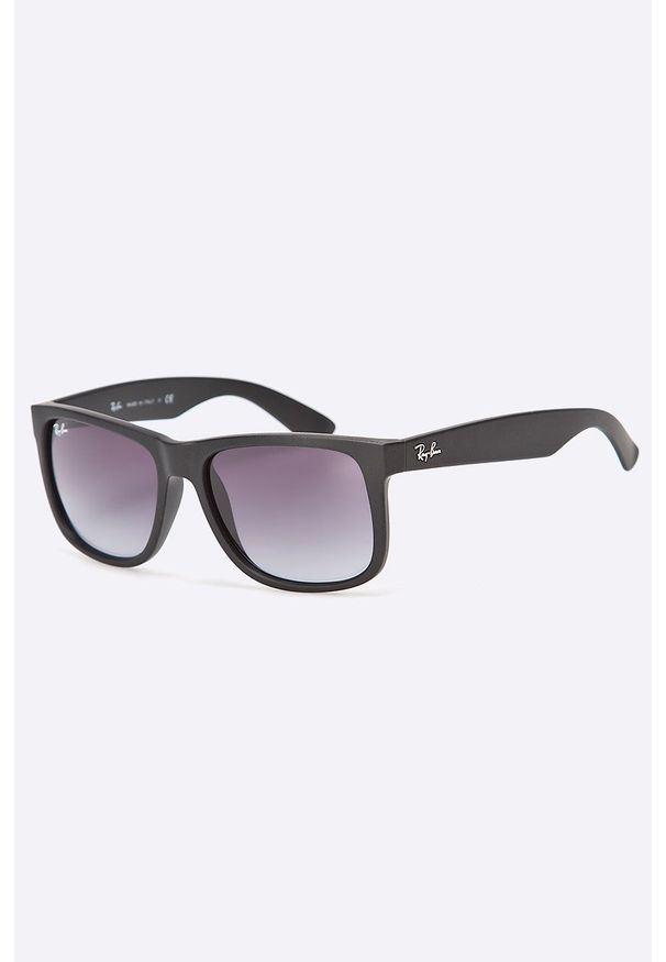 Ray-Ban - Okulary. Kształt: prostokątne. Kolor: czarny