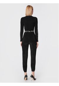 Elisabetta Franchi Kombinezon KT-19S-26E2-V520 Czarny Slim Fit. Kolor: czarny. Materiał: wełna #3