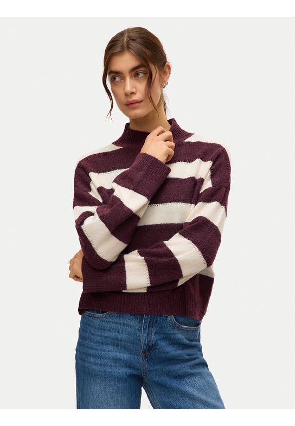 Vero Moda Sweter Inez 10331538 Fioletowy Regular Fit. Kolor: fioletowy. Materiał: syntetyk