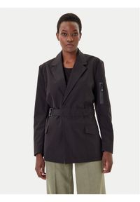 G-Star RAW - G-Star Raw Marynarka D26946-D909 Czarny Regular Fit. Kolor: czarny. Materiał: syntetyk