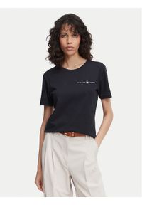 Beverly Hills Polo Club T-Shirt P-SS26W-TS085 Granatowy Regular Fit. Typ kołnierza: polo. Kolor: niebieski. Materiał: bawełna #1
