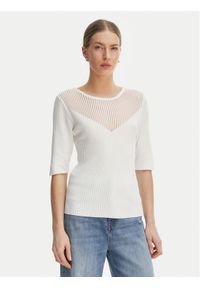 Rinascimento Bluzka CFM0012240003 Biały Slim Fit. Kolor: biały. Materiał: wiskoza #1