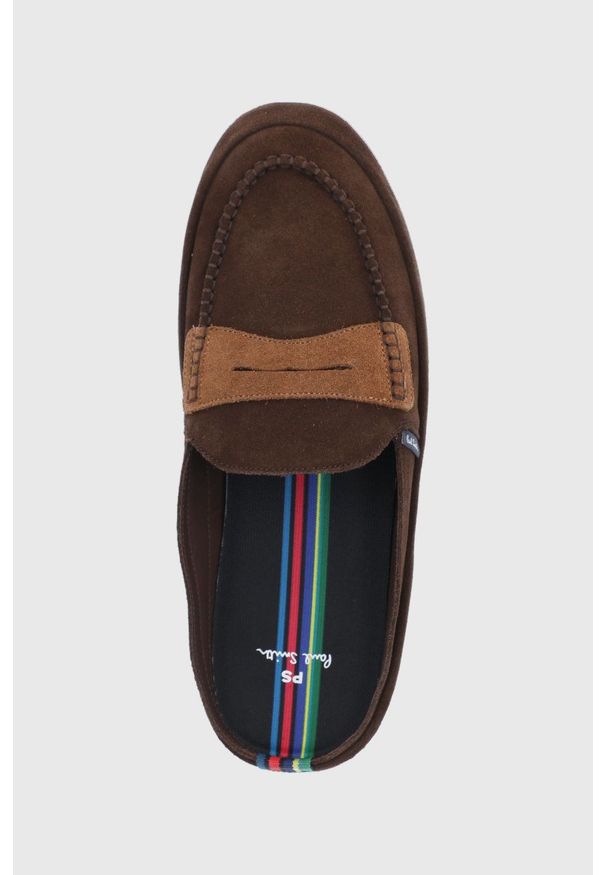 PS PAUL SMITH - PS Paul Smith Kapcie zamszowe Nemean kolor brązowy. Kolor: brązowy. Materiał: zamsz