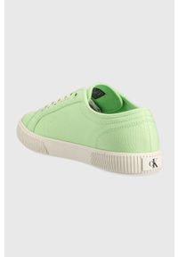 Calvin Klein Jeans tenisówki ESS VULC MONO W damskie kolor zielony. Kolor: zielony. Materiał: poliester, guma #4