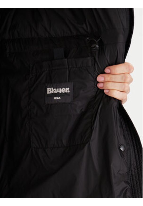Blauer Kurtka puchowa 25WBLDB03175 Czarny Regular Fit. Kolor: czarny. Materiał: syntetyk