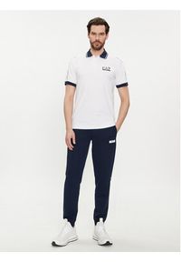 EA7 Emporio Armani Polo 3DPF20 PJ03Z 1100 Biały Regular Fit. Typ kołnierza: polo. Kolor: biały. Materiał: bawełna