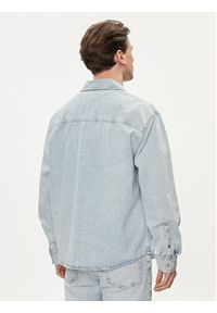 Calvin Klein Jeans Koszula jeansowa Linear J30J324894 Błękitny Regular Fit. Kolor: niebieski. Materiał: bawełna